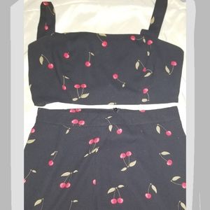 TOBI Mini Shirt w/Matching Half Top